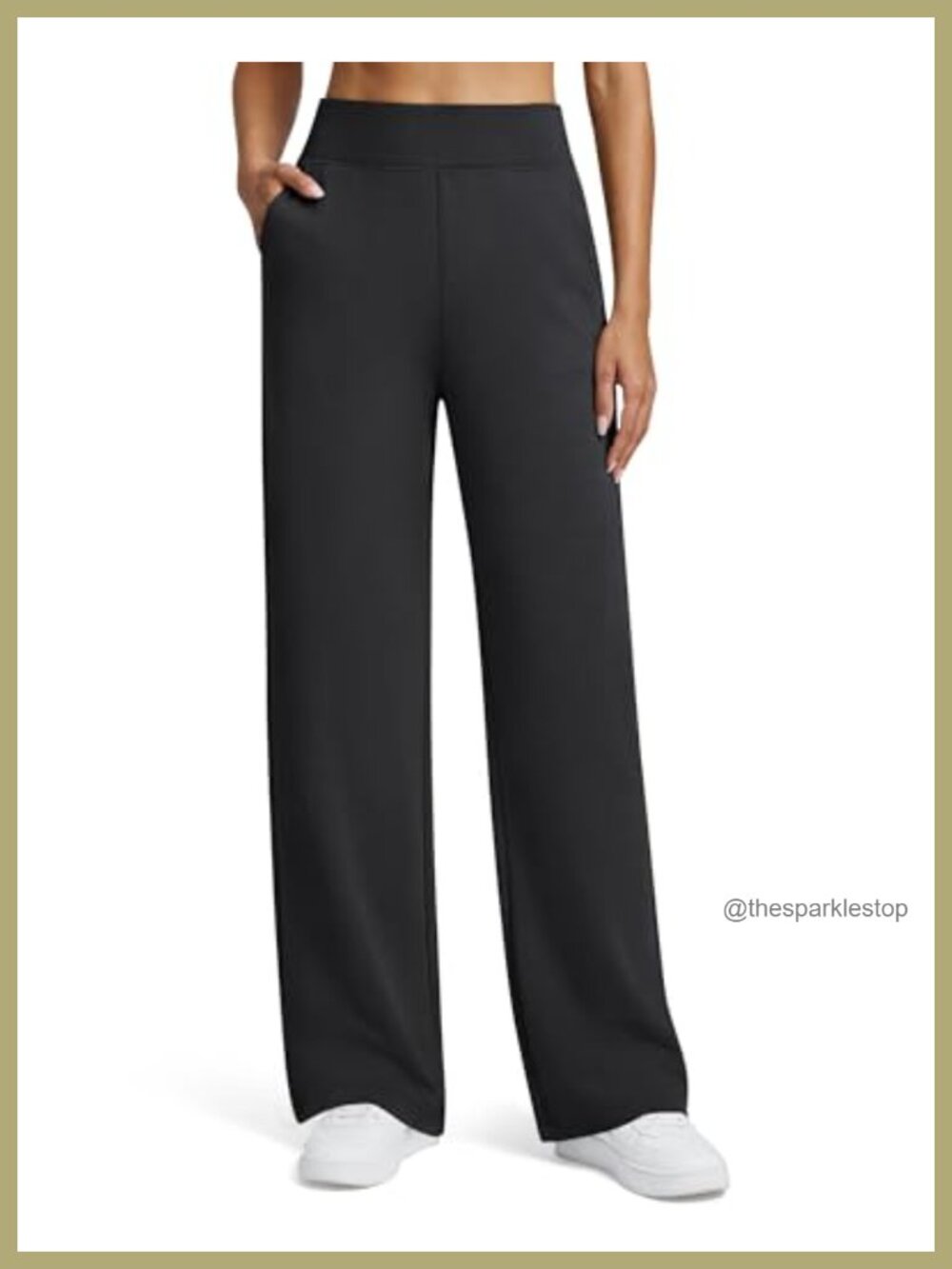 Wide Leg High Rise Sweatpants with Pockets